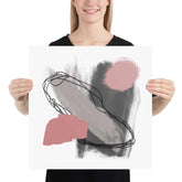 Abstract Kyo Shapes and Lines Minimal Wall Art Matte Poster, Poster, $ 35.00, A Moment Of Now™